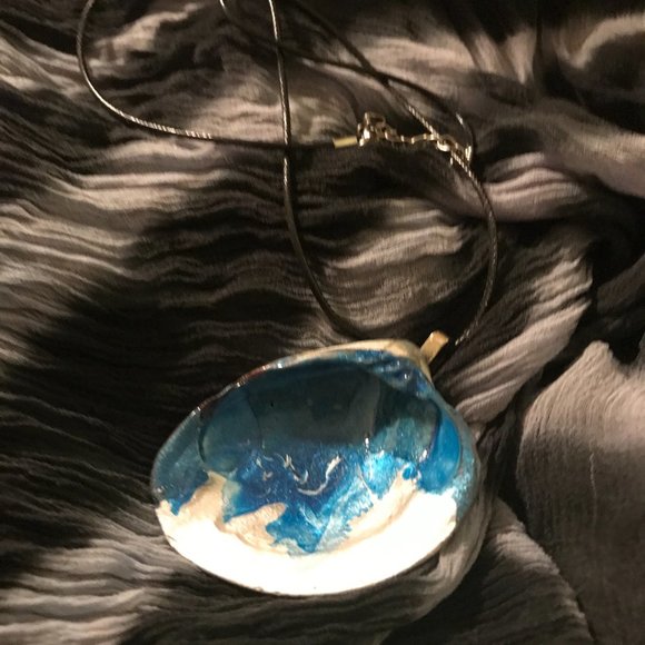 Seashell Boho rare Unique Vintage Rare One of a Kind Handmade Necklace - Picture 6 of 16